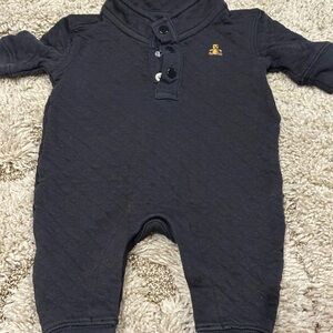 GAP Black Quilted Kids Footie